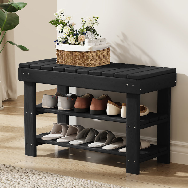 Belem HDPE Storage Bench, Black