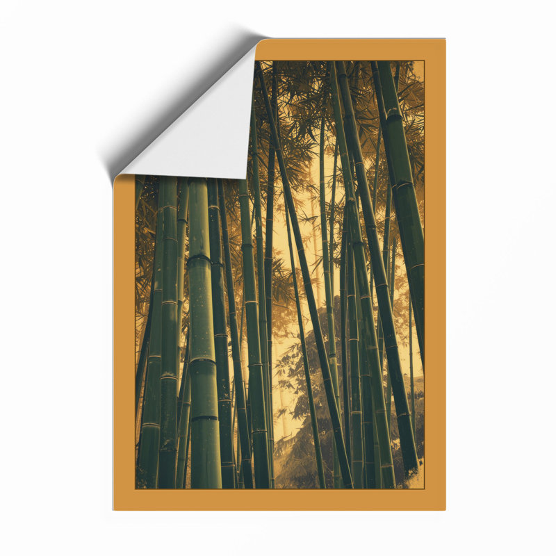 Bamboo Grove Light Japandi - Print, Unframed, A1 - 84.1 x 59.4 cm