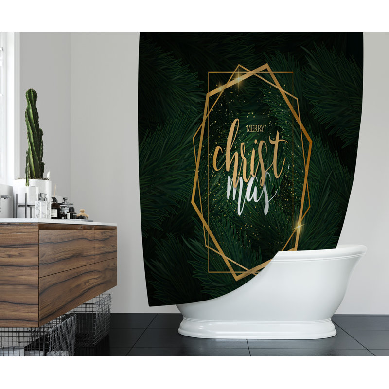 Bergevin Shower Curtain, 70" H x 71" W