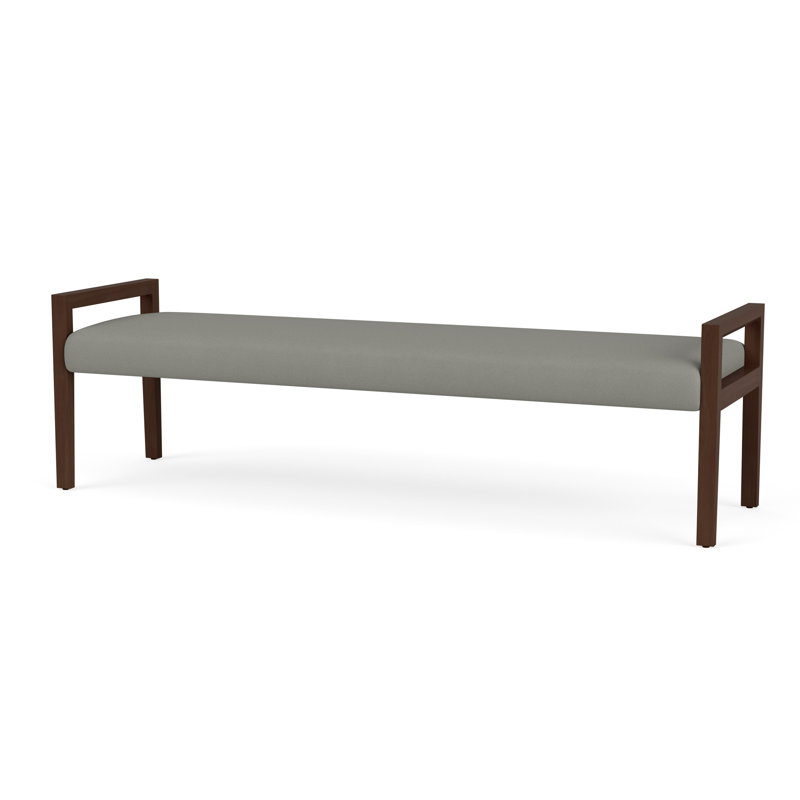 Banc en bois 3 places Brooklyn, Riftwood Walnut, Patriot Plus Dove