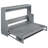 Full Size Bed, Gray Color, Desk Folds Via Hydraulic Means, Suitable For Small Spaces In Homes, 600 - Lb Capacity-993842050