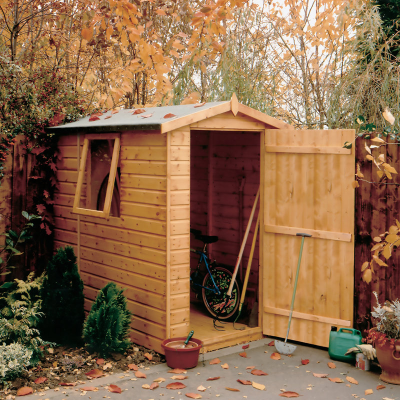 5 Ft. W x 7 Ft. D Shiplap Apex Shed, Yes