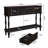 Mid-Century Console Table with 2 Drawers for Entry and Living Room,Black-695418287