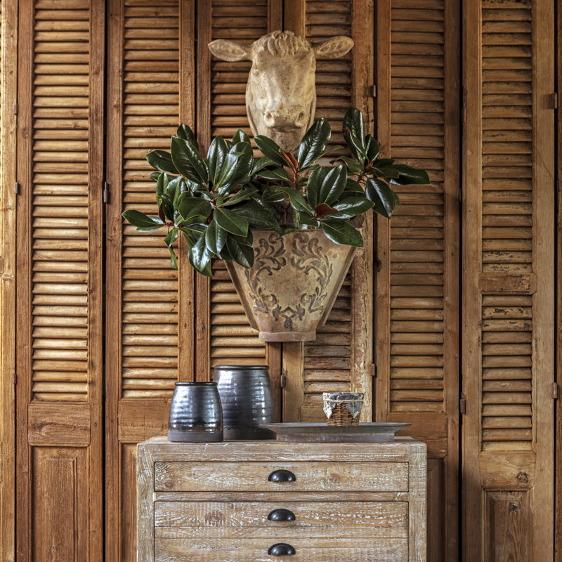 Rustic Metal Harvest Wall Basket