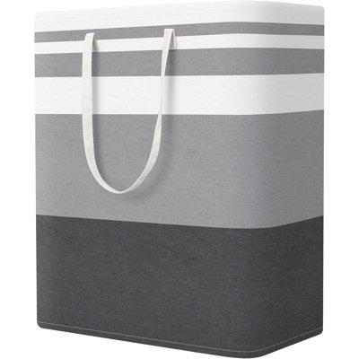 Grand panier à linge pliable avec poignée portable, panier à linge indépendant
