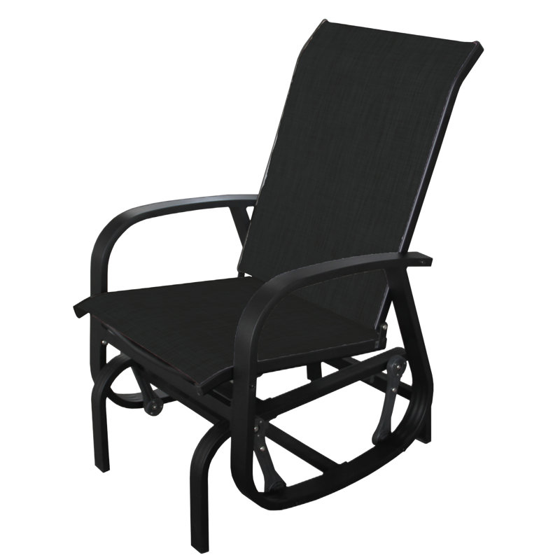 Fauteuil coulissant à une place Innisbrook, Noir, Noir