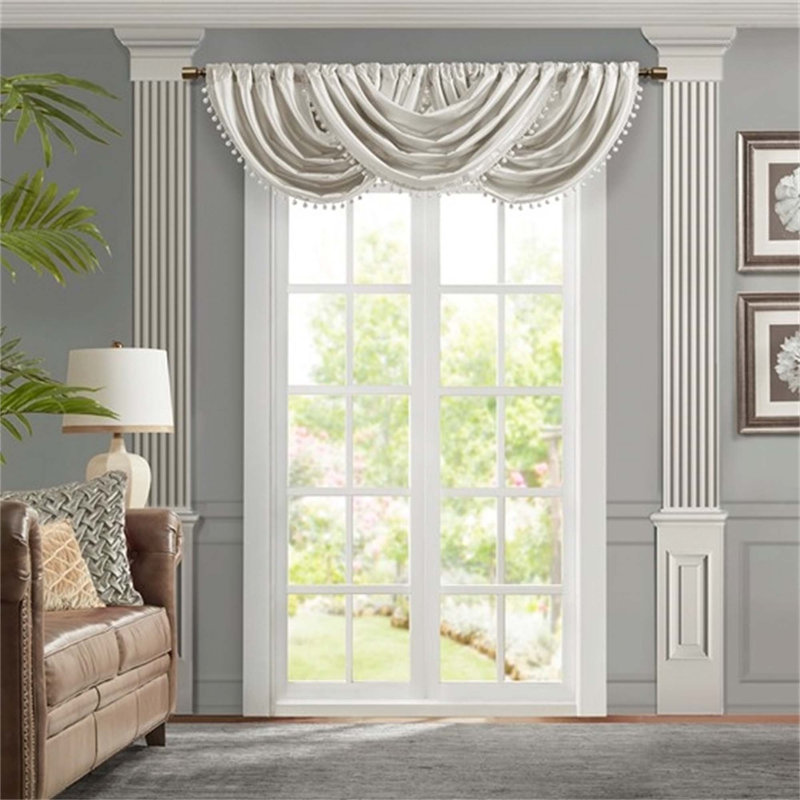 Cantonnière cascade (1 cantonnière PC seulement), Beige