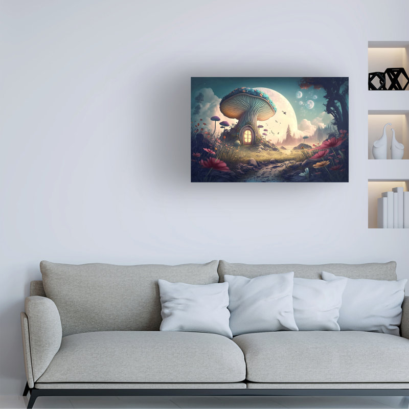 «Fantasy Fairytale Landscape 11 on Canvas» par Ray Heere, reproduction, H 22 po x l 32 po x P 2 po