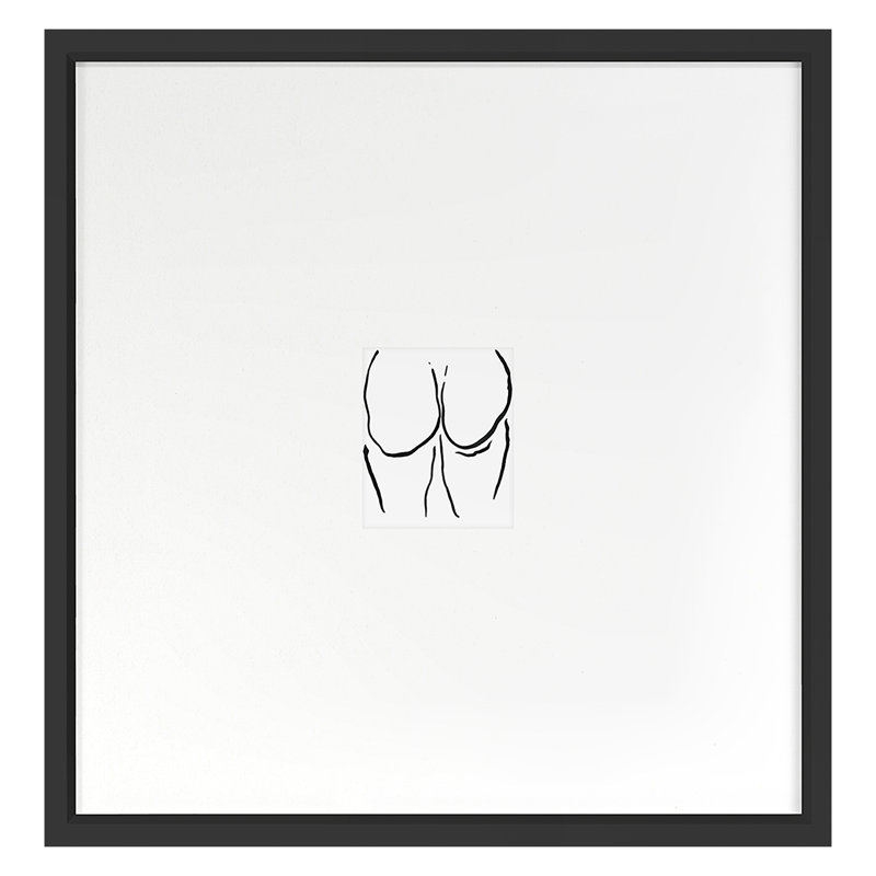 Booties 3 Print by Kate Roebuck, Black Framed