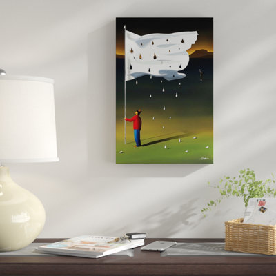 «Composiçao Com Bandeira Branca Composition with White Flag», reproduction d'impression sur toile