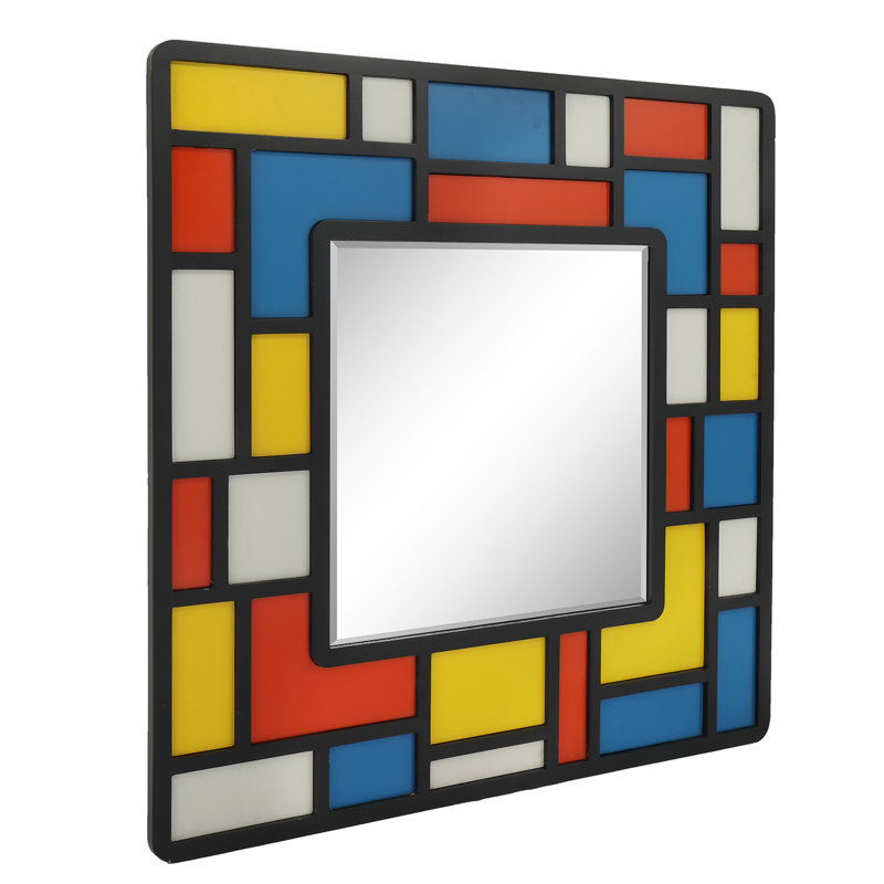 Wood Square Wall Mirror, 31.5" x 31.5"