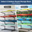 Support de rangement pour kayak, support multi-niveaux à 2/4 niveaux, support de kayak mural / autoportant / pour quai-1404449145