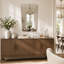 Miroir d'appoint arrondi, miroir de salle de bain géométrique à cadre géométrique-837790784