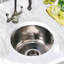 Brightwork 15-Inch Hand Hammered Round Stainless Steel Bar Sink-94847967