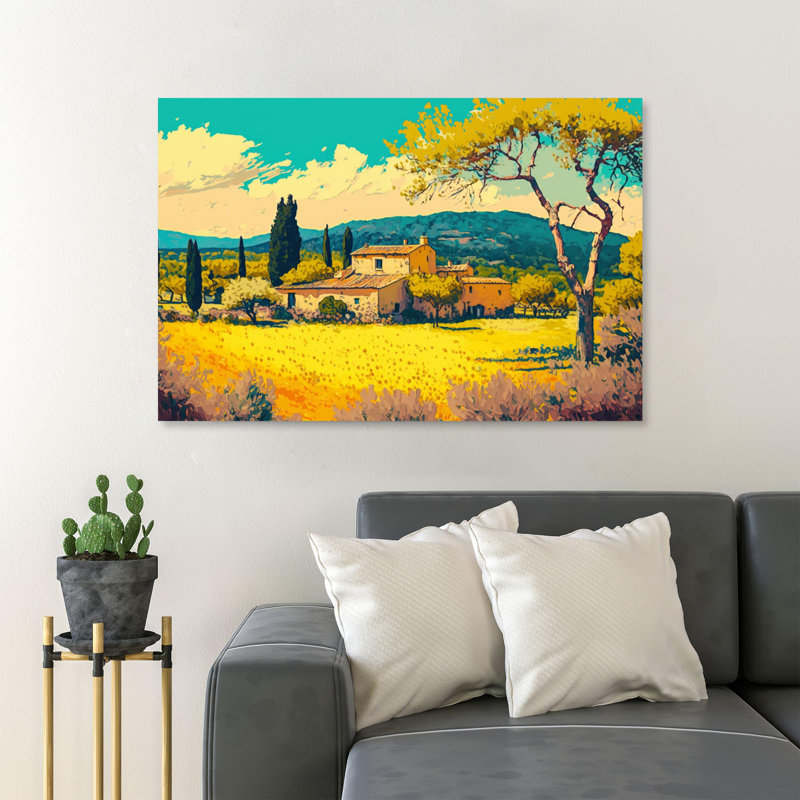 «Chauntae Provence Expressionism Style», impression sur toile, H 24 po x l 36 po x P 1,25 po