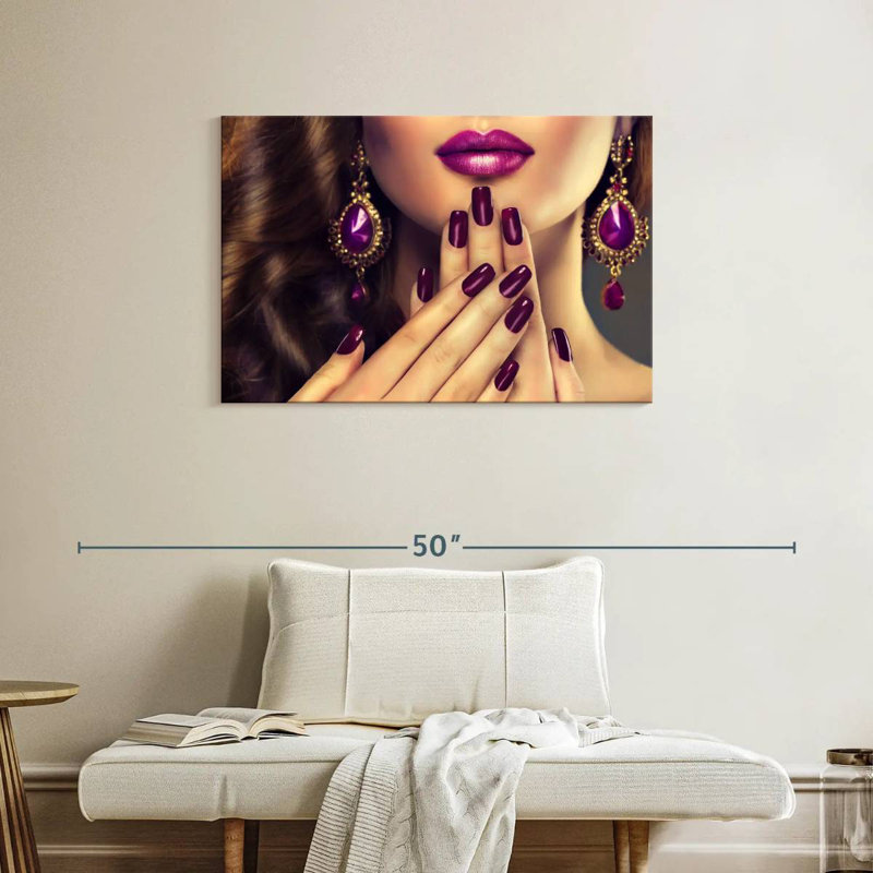 Shuttleworth Purple Nails, 24" H x 36" W