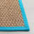 Joanna Auckland Bamboo Natural/Turquoise Area Rug-1858508483