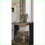 Table basse Latte Waterfall avec placages d'orme - tiroir de rangement et amp; Tablette pour le salon