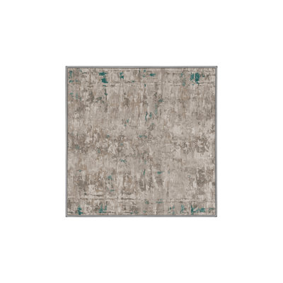 Machine Washable Gray Area Rug GSIX03665