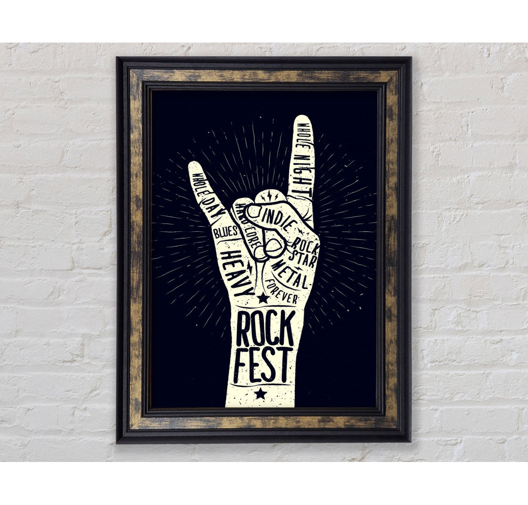 Rock Fest - Einzelne Bilderrahmen Kunstdrucke