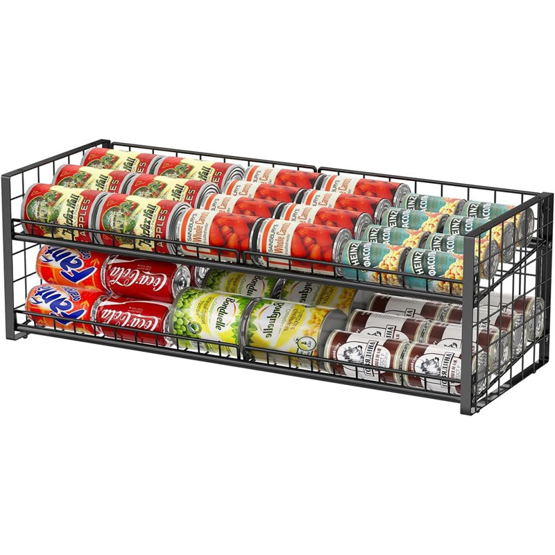 2-Tier Stackable Can Storage Rack