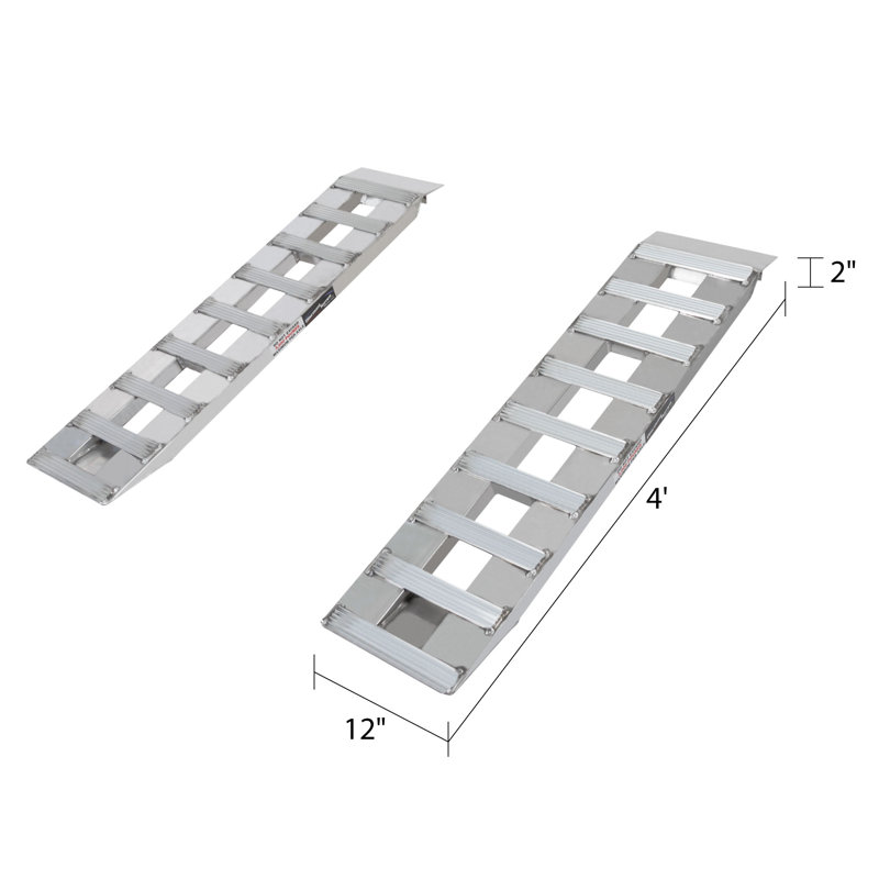 Aluminum Auto Hauler Loading Ramps 3000 lb per Axle Capacity