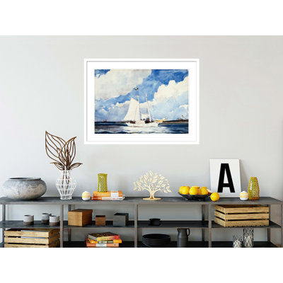 Fishing Schooner Nassau by Winslow Homer -Framed Giclee Print