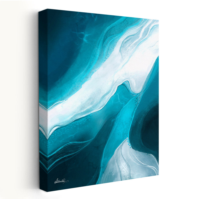 Iceberg éthéré - Art abstrait, H 24 po x l 16 po
