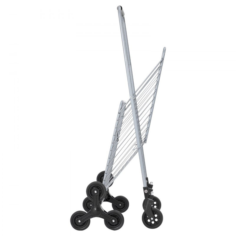 Chariot pliable d'escalier 45L avec roues d'escalade