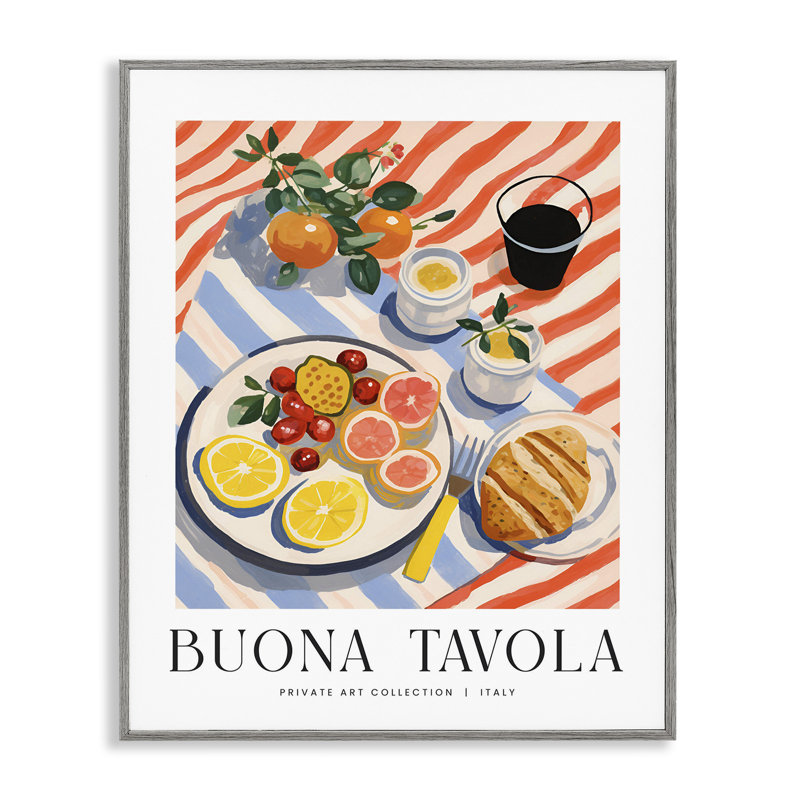 Giclée sur plaque de fruits classique italienne, art par lettré et doublé, H 20 po x l 16 po, Estampe numérique Farmhouse