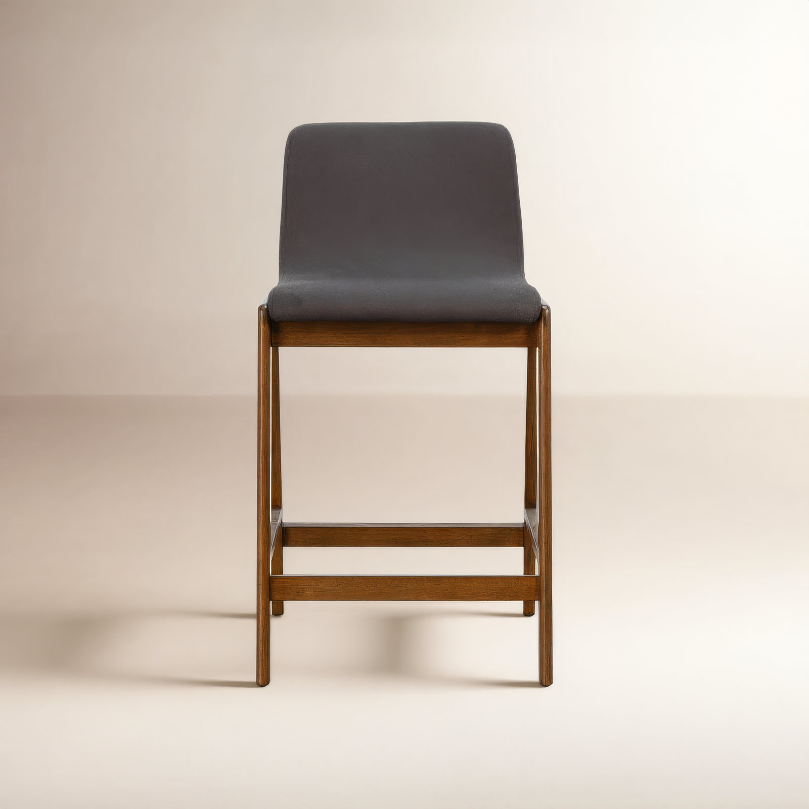 Nicoletta 25" Bar Stool, Gray