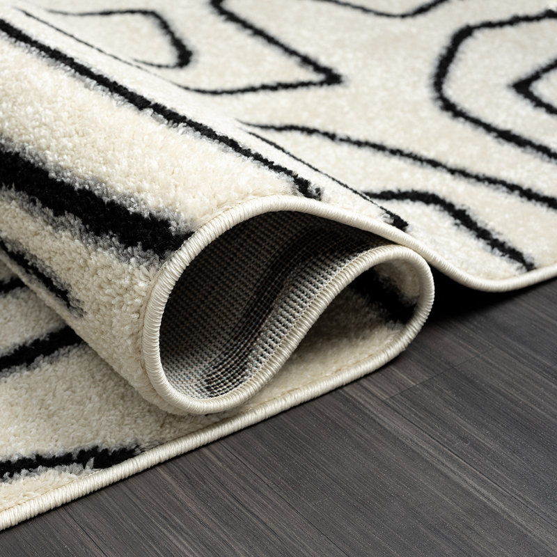 Elizel Abstract Indoor Rug, Rectangle 6' x 9'