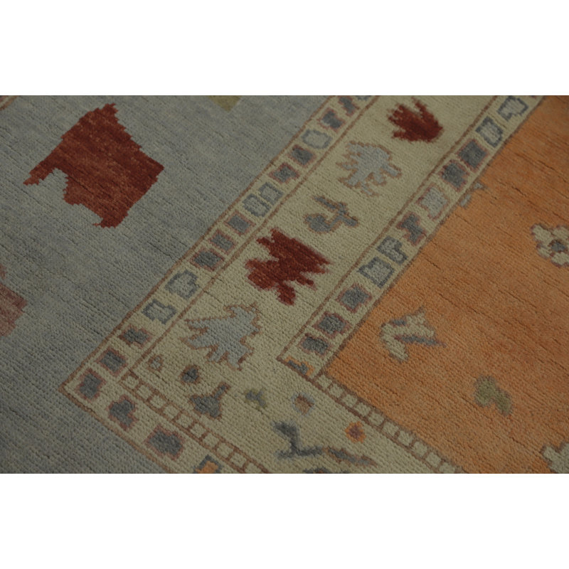 Tapis turc oriental à motif végétal 8 x 10