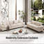 2 Seater Chenille Sofa & Chaise-249380780