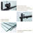 48'' - W x 76'' H Single Sliding Door Shower Door with-90550832