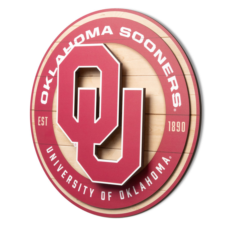 NCAA Oklahoma Sooners 3DX Circle Wall Art