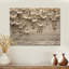 Fleurs sauvages dorées crème - Art mural en bois fleurs sauvages - sur bois de pin naturel-481430255
