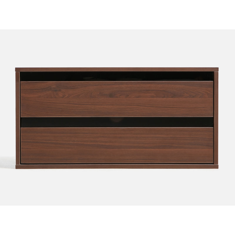Sherry Modular Stackable Storage Cabinet, Wooden Organizer Unit with Multiple Configurations, Double Drawer Cabinet