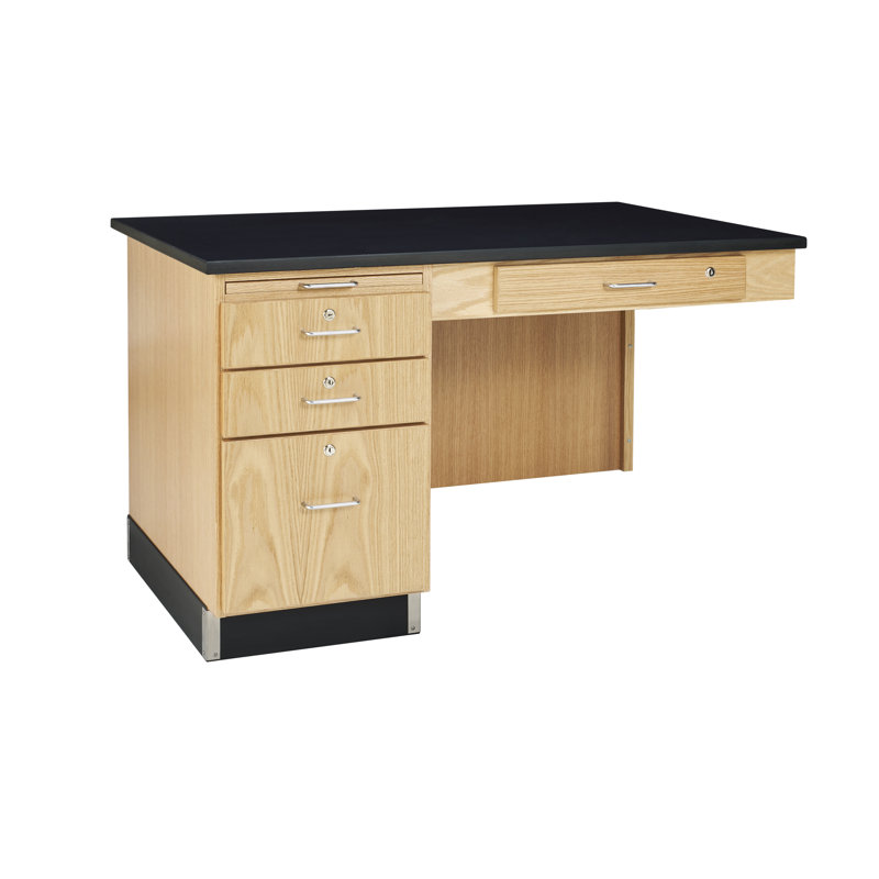 Diversified Woodcrafts 48'' L x 30'' W Rectangle Resin Instructor's Desk