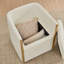 Chaise roulante rembourrée avec rangement sous le siège-618922095
