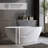 55? Freestanding Bathtub with Overflow Drain