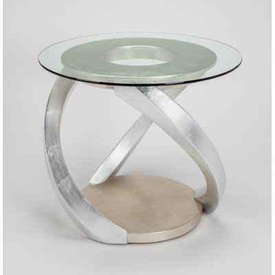 Glass Top End Table