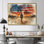 War Of 1812 With Usa Flag III - USA Patriotist Wall Art Decor