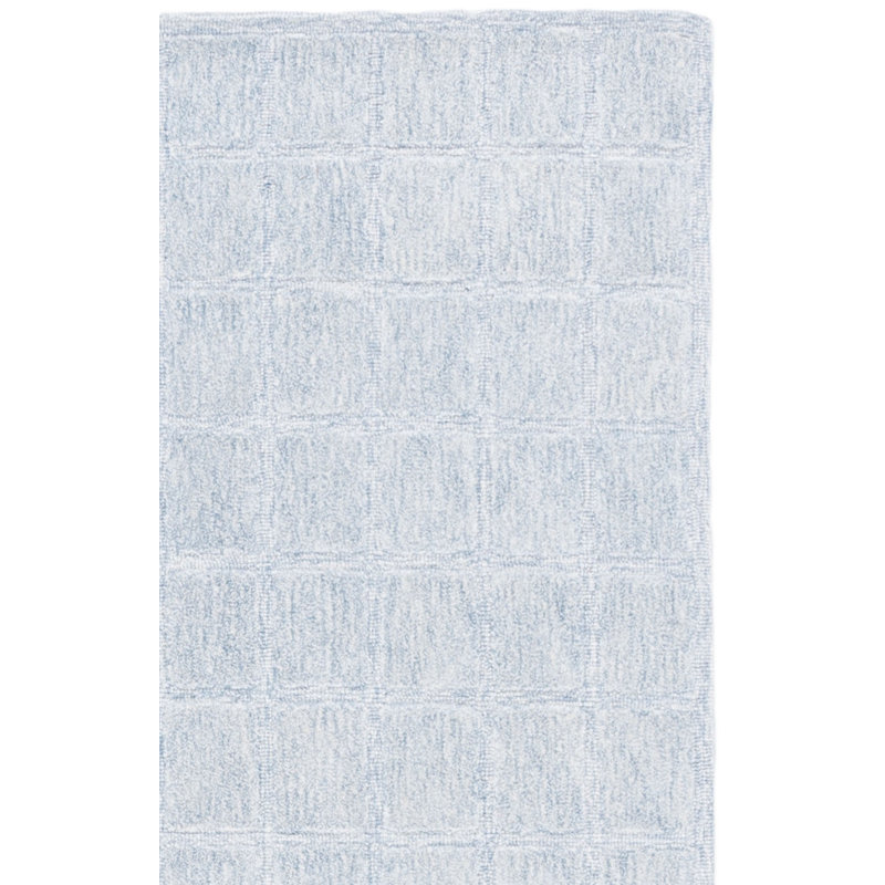 Genre Hand Woven Wool;Cotton Solid Color Rug, Rectangle 4' x 6'