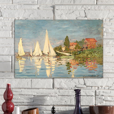 " Regatta At Argenteuil, C.1872 " by Claude Monet