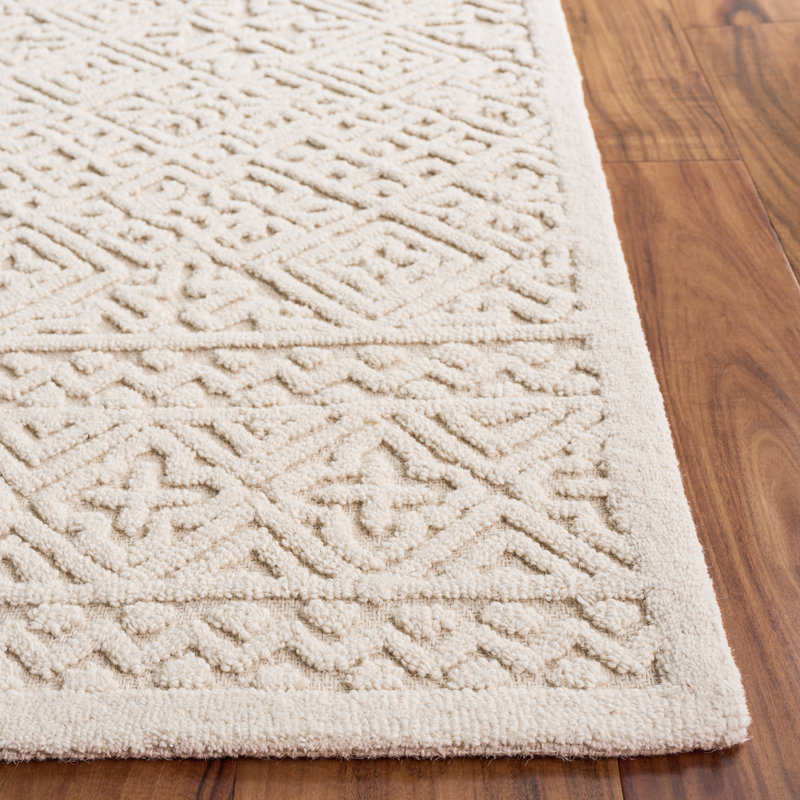 Textural 109 Hand Tufted 80% Wool; 20% Cotton Geometric Shapes Rug, Rectangle 9' x 12'