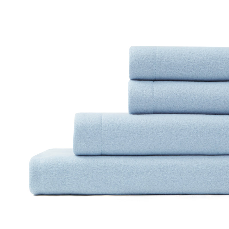 Faded Denim Sheet Set, King Sheet Set + 1 Sheet + 2 Pillowcases