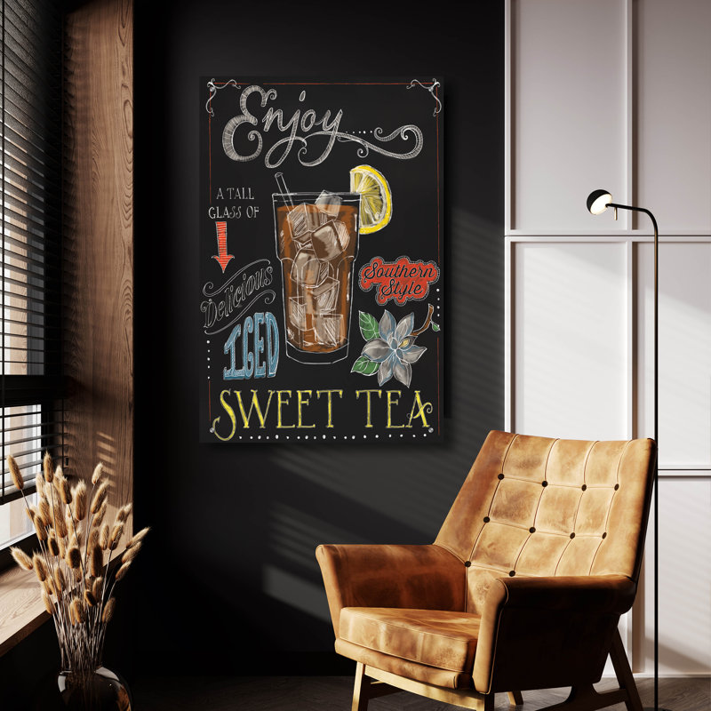  «Iced Tea» par Fiona Stokes-Gilbert, art mural en verre acrylique, 24 po x 36 po