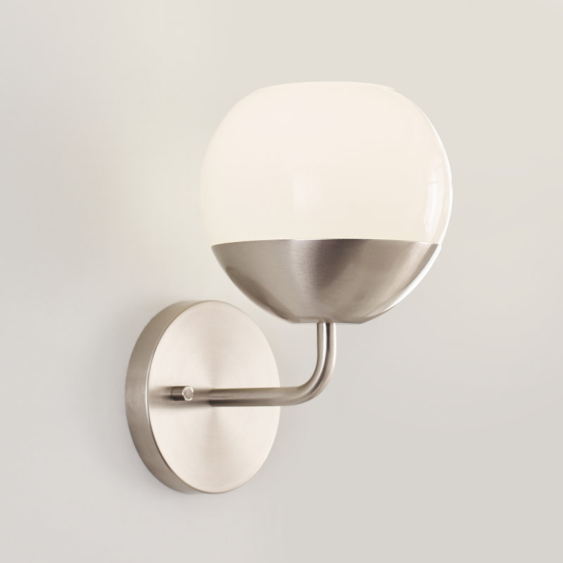 Alvin 1 - Light Armed Sconce, Brushed Nickel