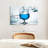 " Blue Cocktail Splash Canvas Print " Print-447949775